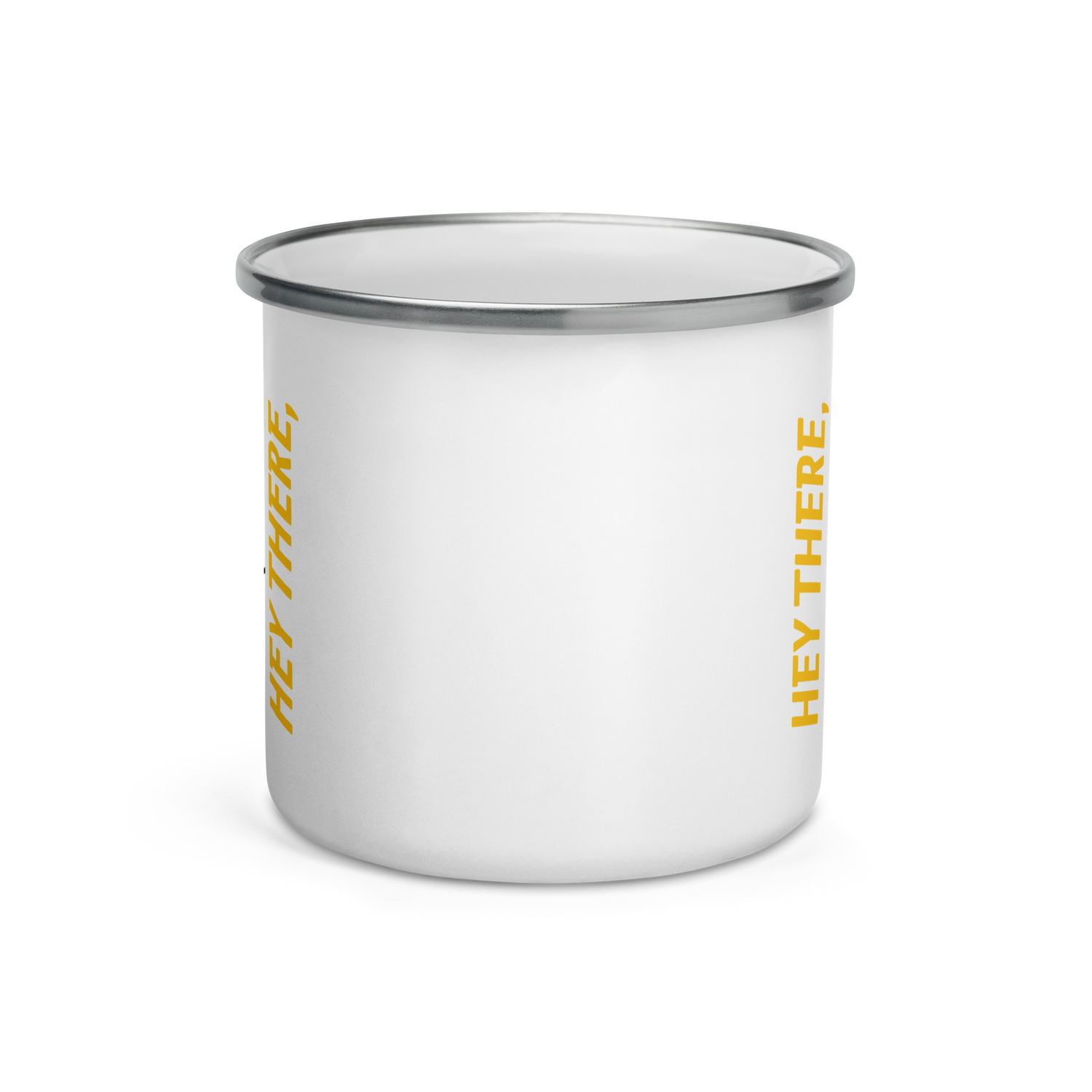 Coffee Cup Graphic Enamel Mug