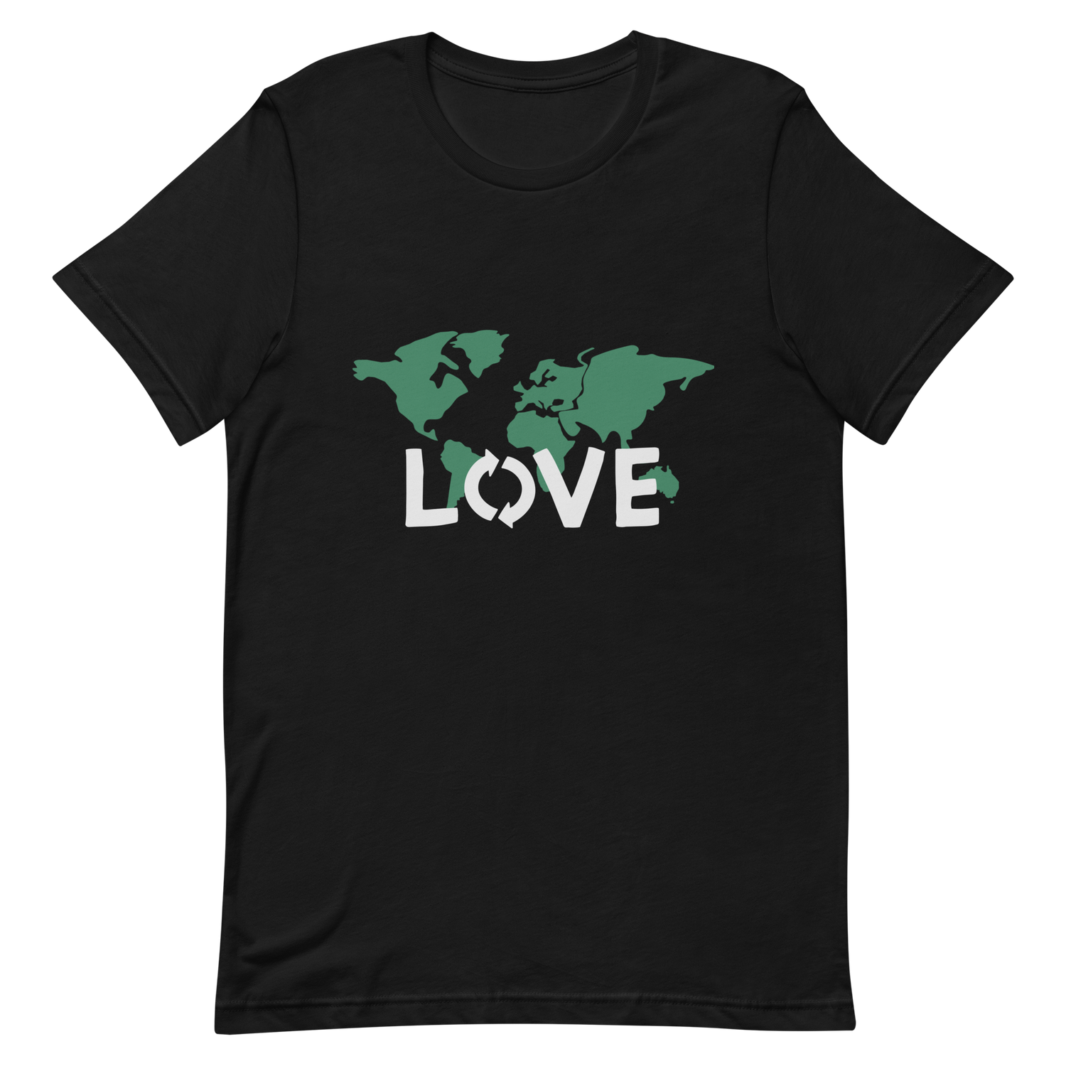 Love Our Planet World Map Graphic Unisex T-Shirt