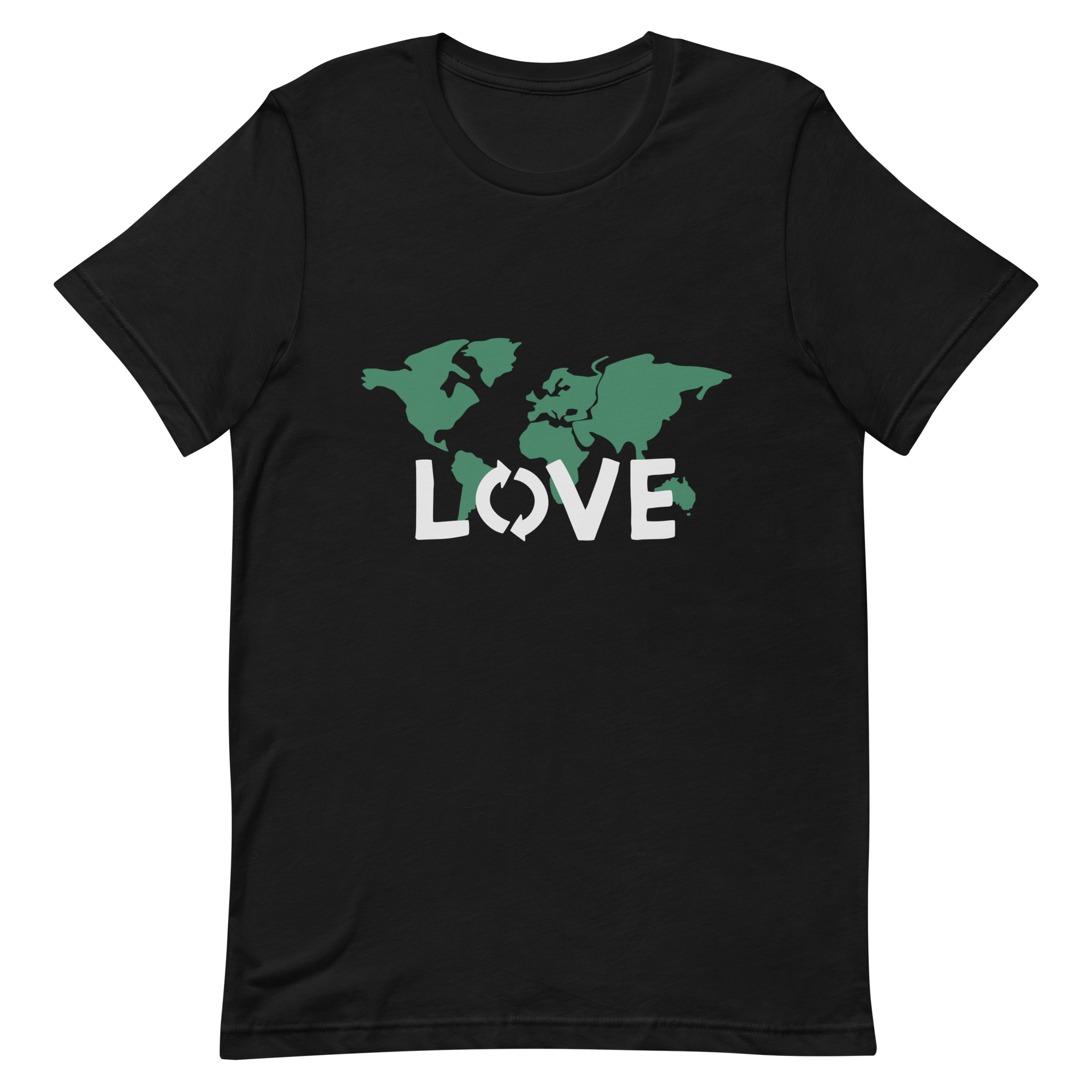 Love Our Planet World Map Graphic Unisex T-Shirt