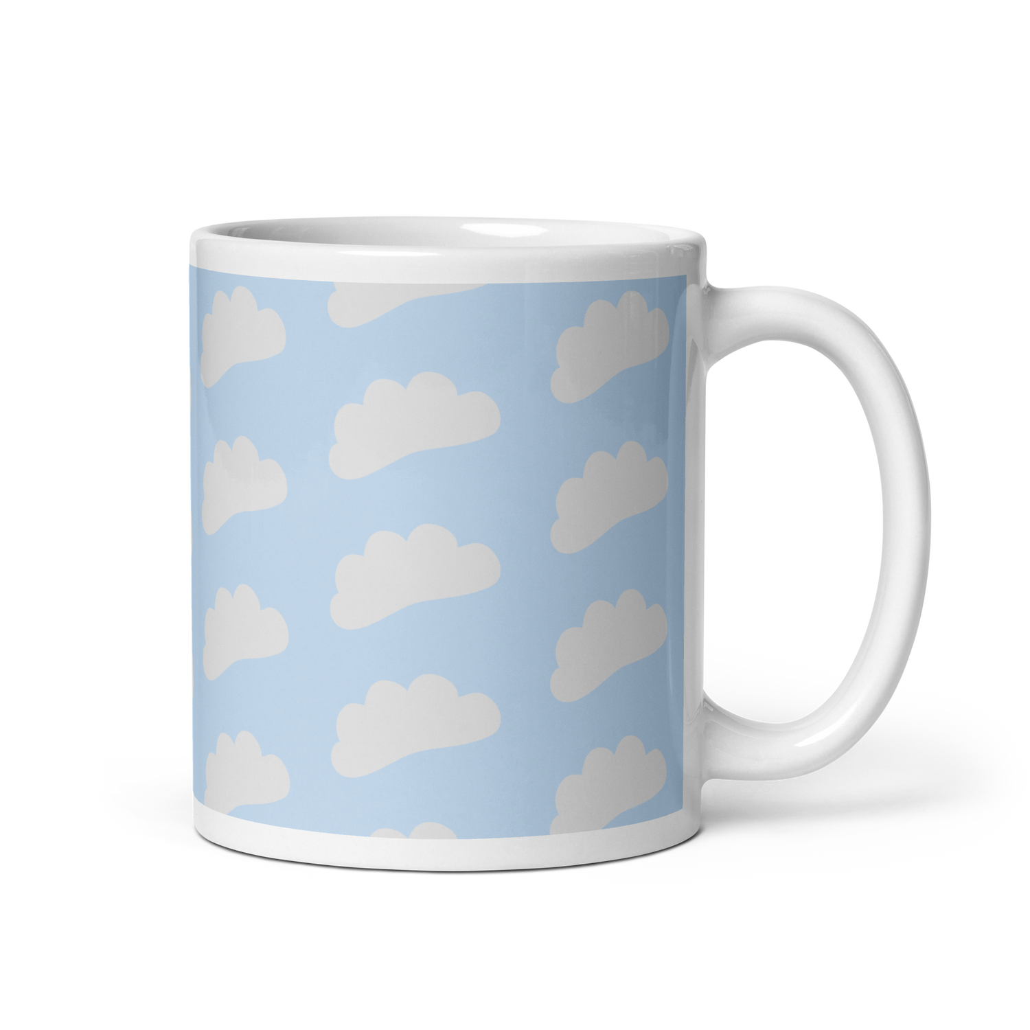 White Cloud All Over Print Mug