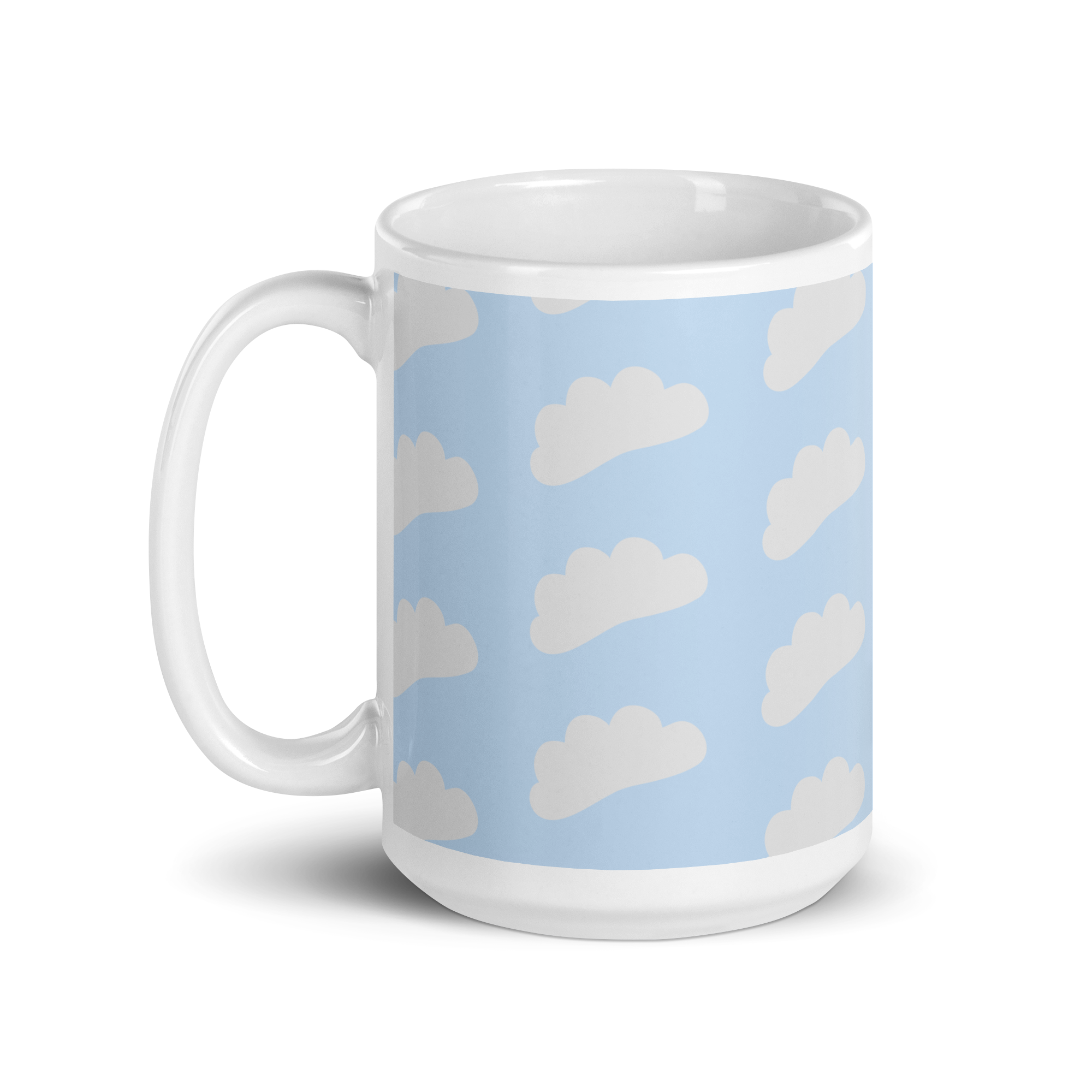 White Cloud All Over Print Mug