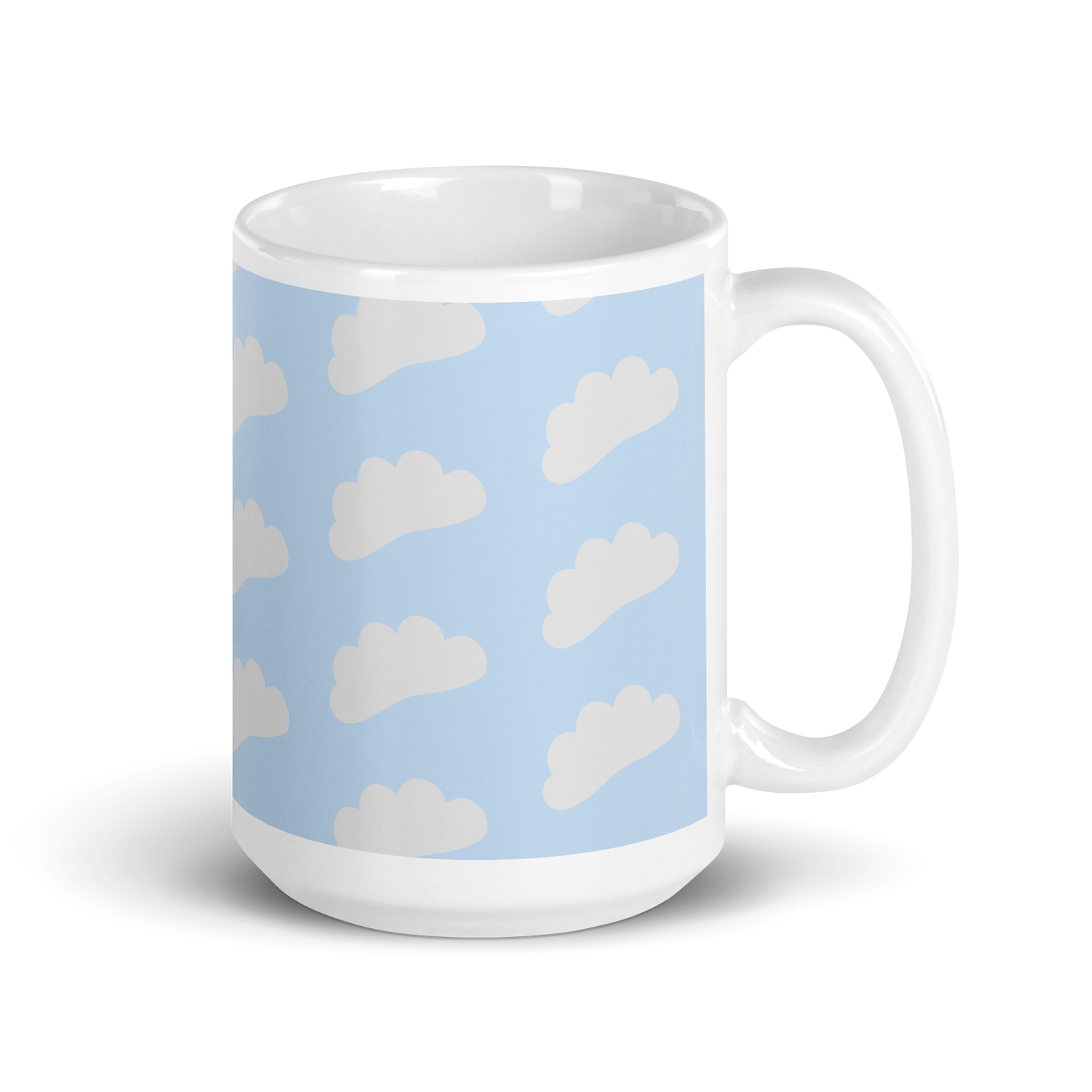 White Cloud All Over Print Mug