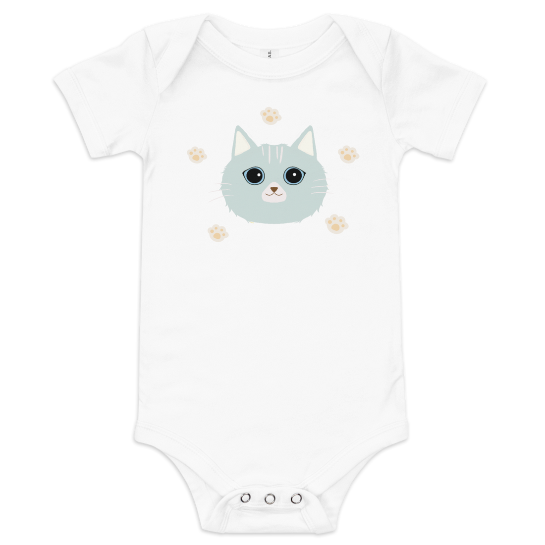 Kitten Baby Short Sleeve Bodysuit