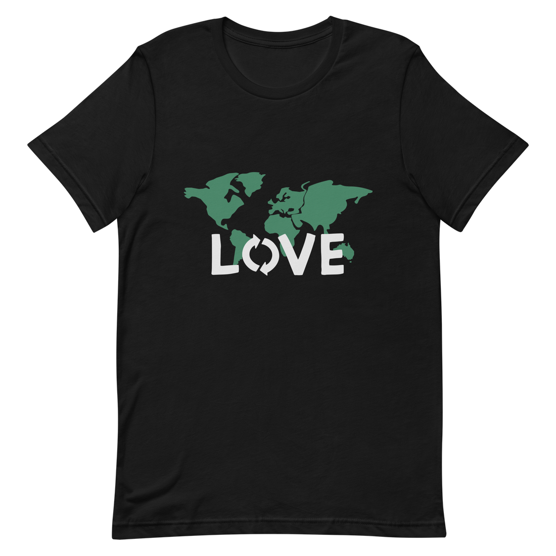 Love Our Planet World Map Graphic Unisex T-Shirt