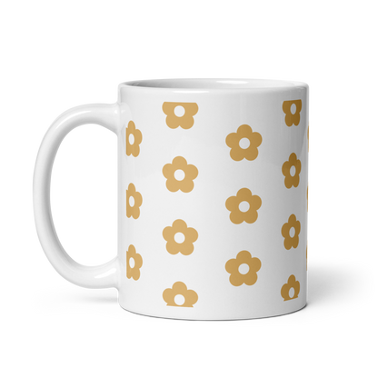 Yellow Daisy All Over Print Mug