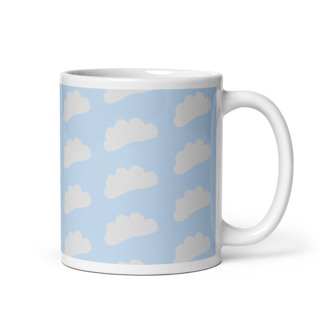 White Cloud All Over Print Mug