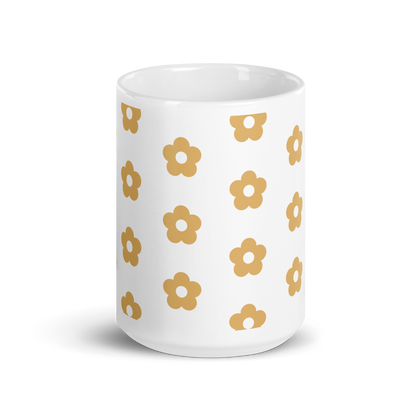 Yellow Daisy All Over Print Mug